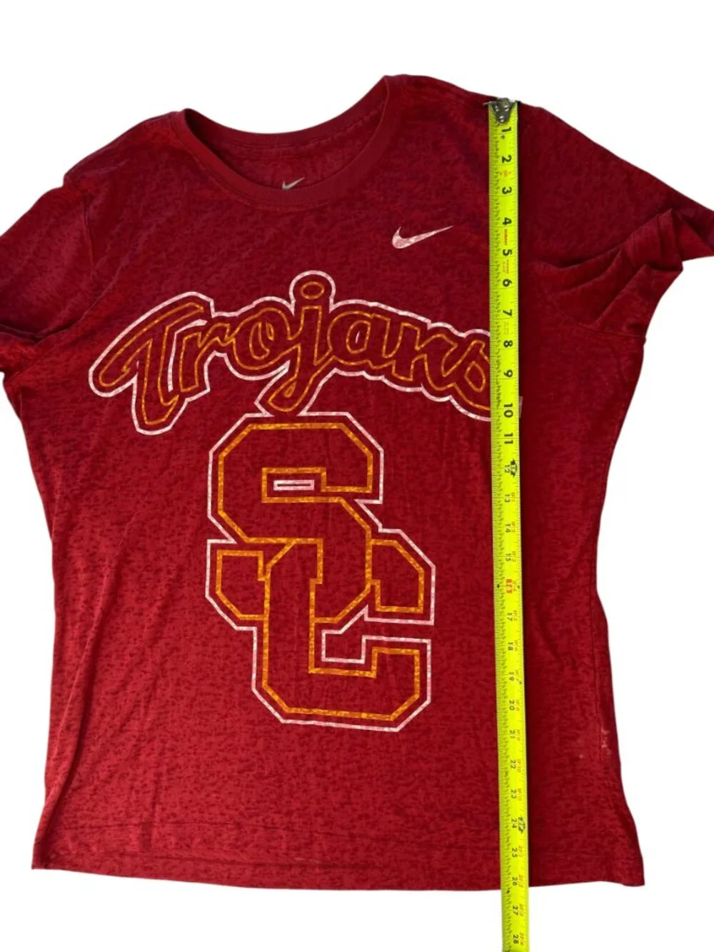 Nike USC Trojans T Shirt, Red. Size women's XL.  Short Sleeve Collegiate